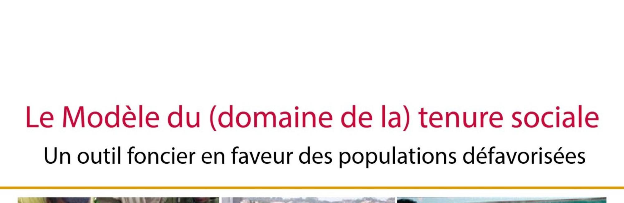 The Social Tenure Domain Model: A pro-poor land tool (French)