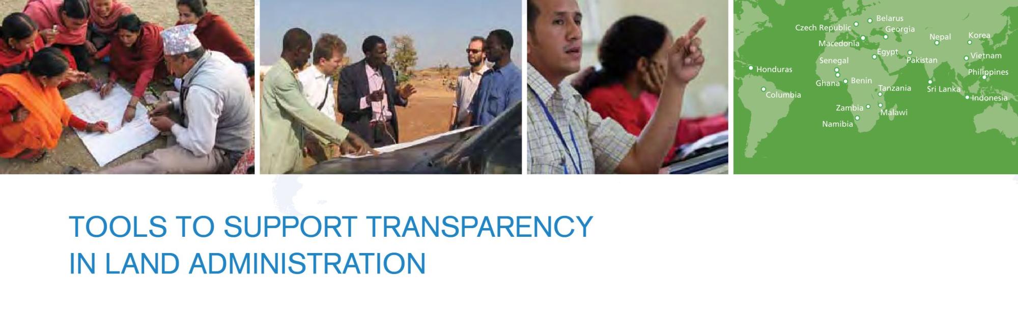 Tools to Support Transparency in Land Administration: Toolkit and Trainers Guide