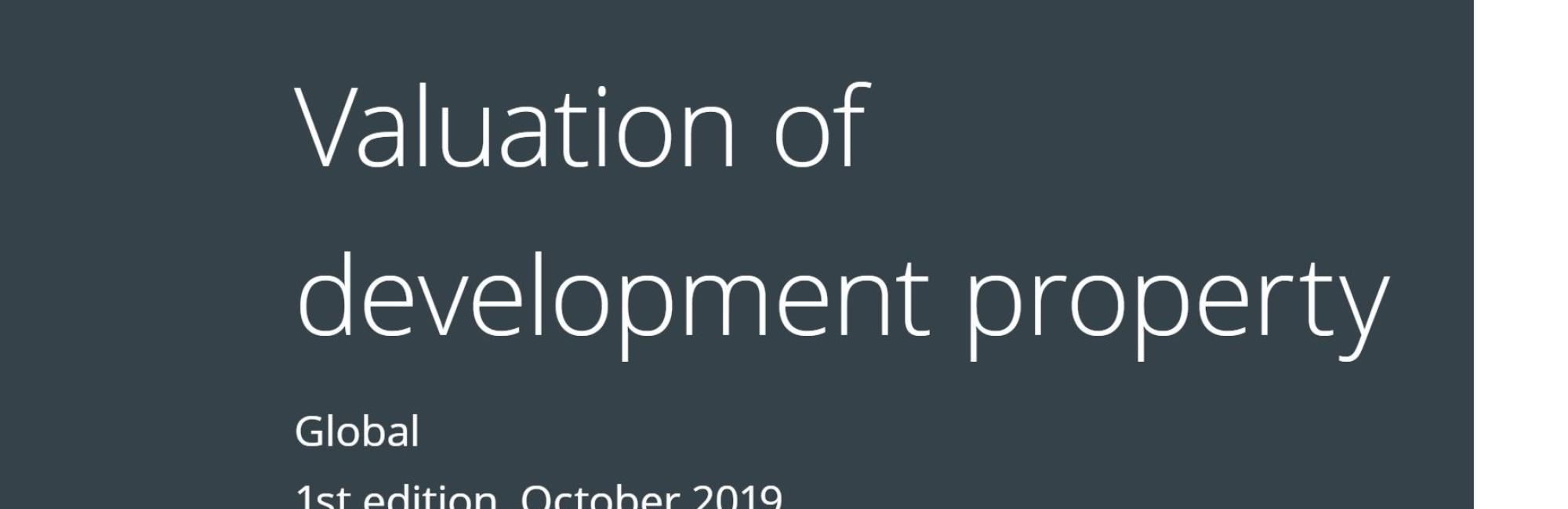 Valuation of development property: RICS professional standard, global