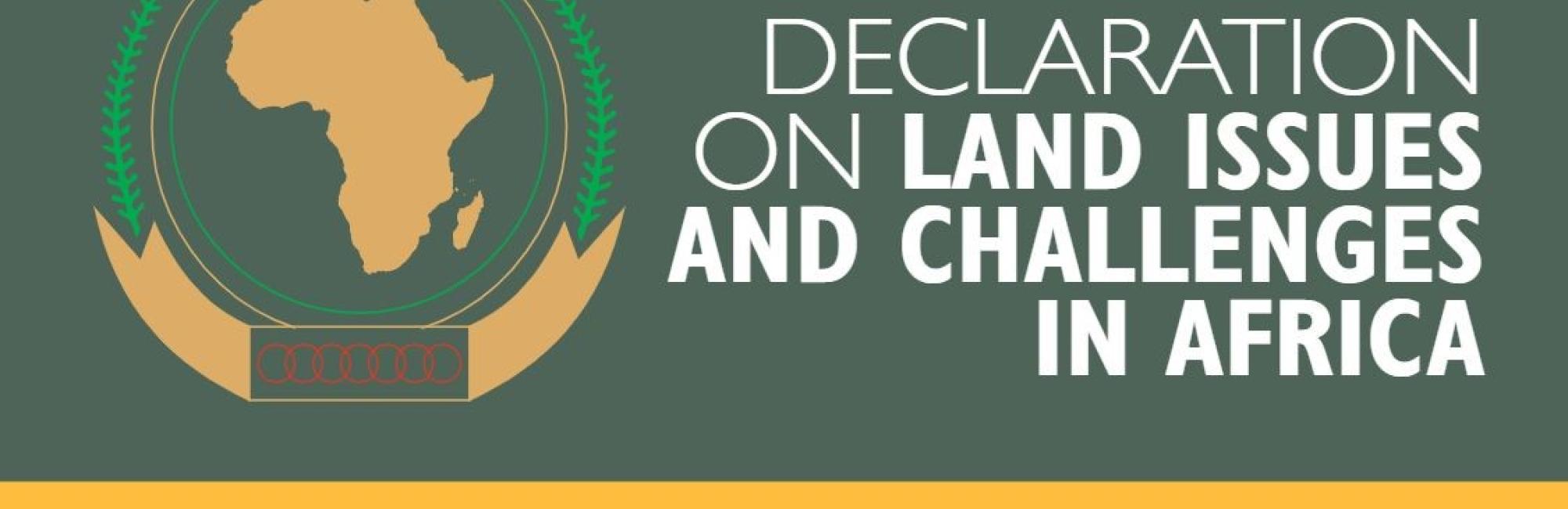 Declaration on land issues and challenges in Africa