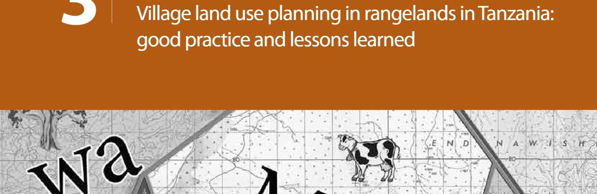 Village land use planning in rangelands in Tanzania: Good practice and lessons learned