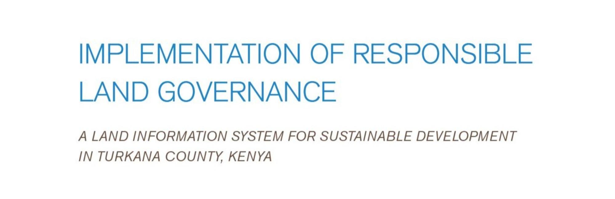 Implementation of Responsible Land Governance