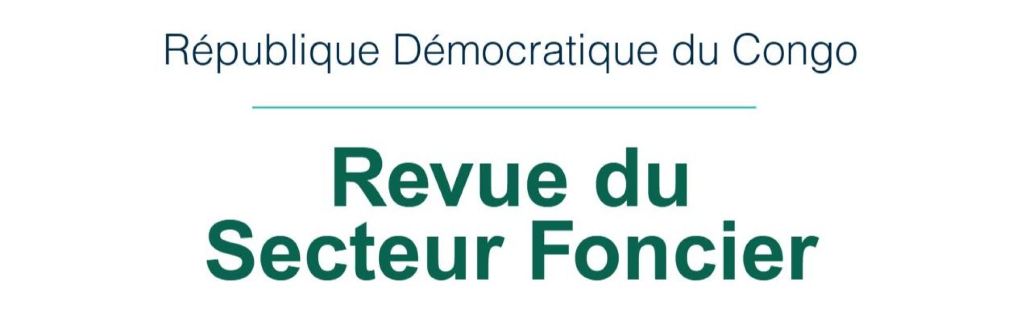 Land Sector Review in DRC (French)