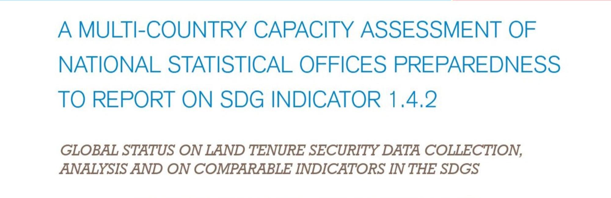 A Multi-Country Capacity Assessment of National Statistical Offices Preparedness to Report on SDG Indicator 1.4.2