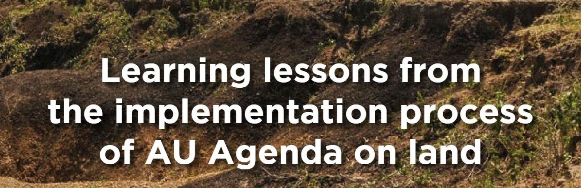 Research on African land policy assessment
