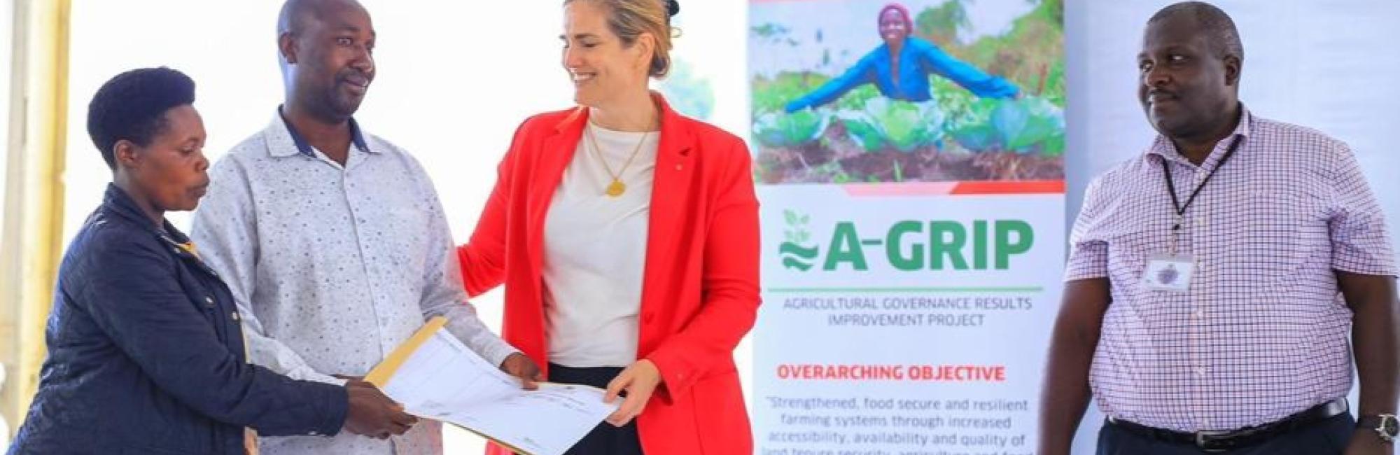 Netherlands Ambassador Presents First Certificates of Customary Ownership in Rubanda District, Uganda