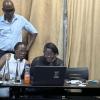 GLTN's Paul Gathogo (standing) takes People’s Process on Housing and Poverty in Zambia (PPHPZ) staff and federation members from the local community in Lusaka through the training on STDM.