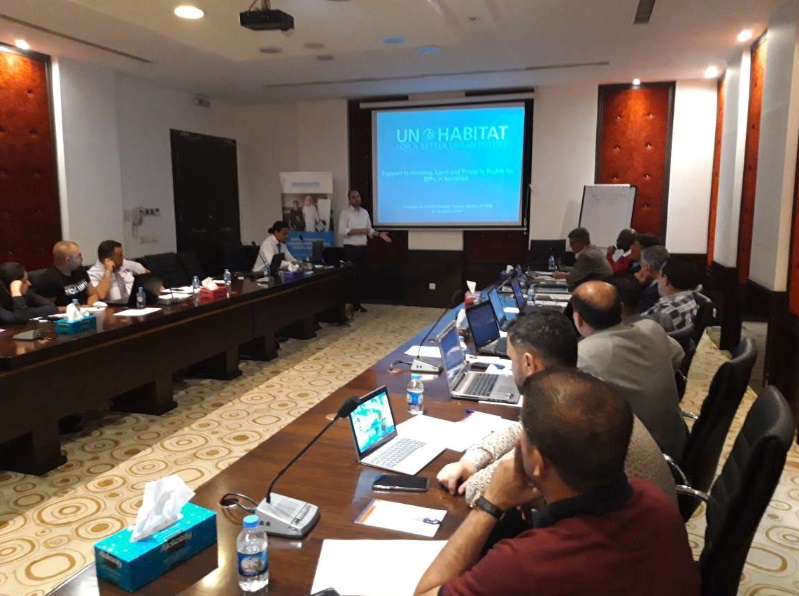 Land actors and officials from Sinjar and Mosul, Iraq attend the on GLTN tools and approaches