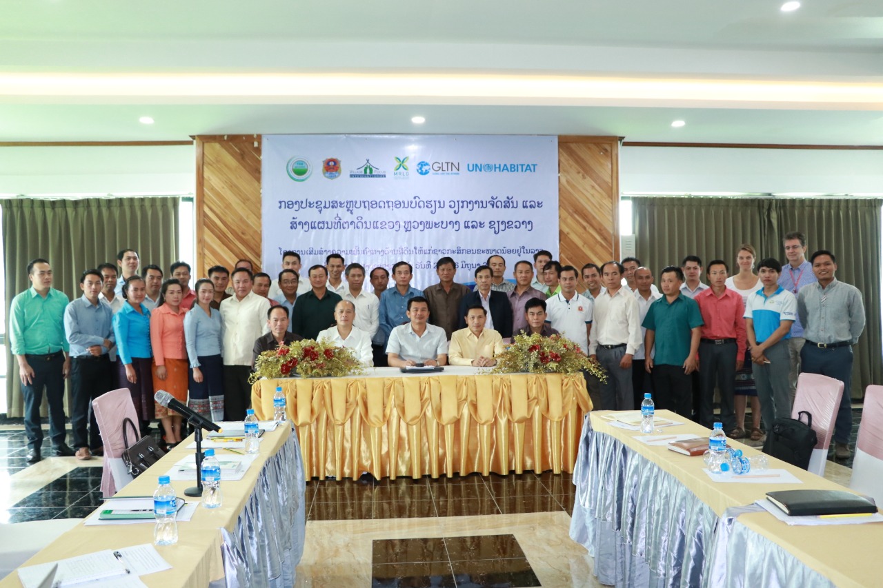 District Government staff from Luang Prabang & Xiangkhouang provinces at a data validation workshop in in Vangvieng district in Vientiane Province, Laos